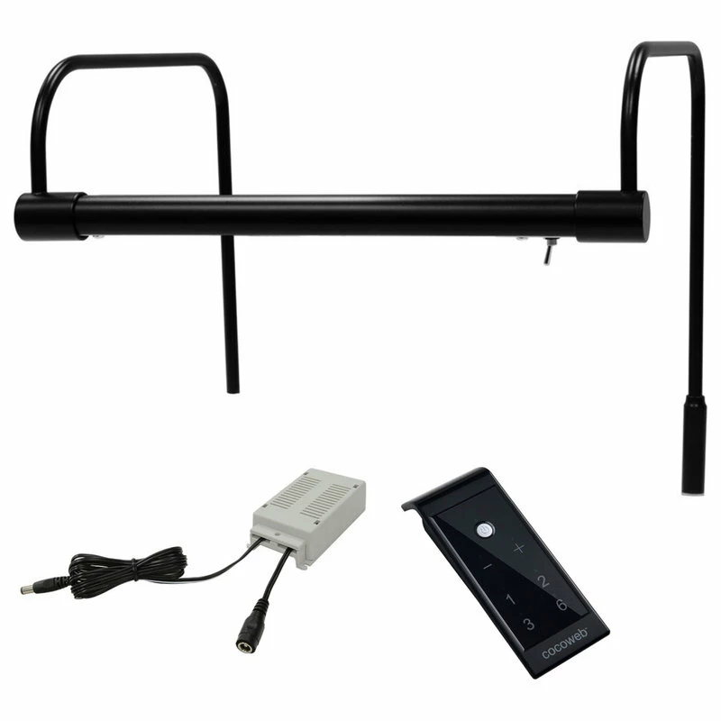 Cheap π€© Cocoweb Inc. 12" Tru-Slim Gallery Light, Black With Plug-in And Remote π