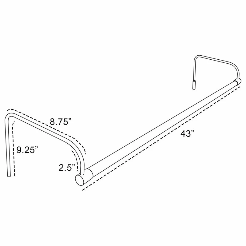 Discount π Cocoweb Inc. 43" Slim Line Art Light, Oil Rubbed Bronze With Hard Wire Kit And Remote π - Image 2