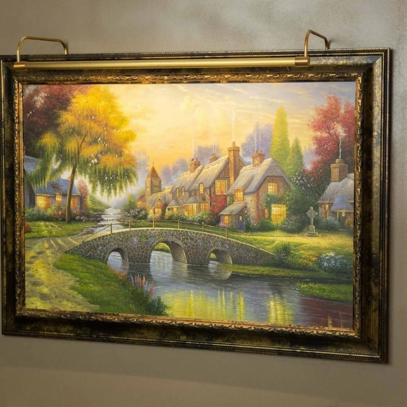 Deals π₯ Cocoweb Inc. 43" Slim Line Frame Light, Antique Brass With Hard Wire Kit And Remote β - Image 6