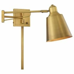 Cheapest 😍 Helmsman Lighting Works 1-Light Adjustable Wall Sconce, Brass 🤩