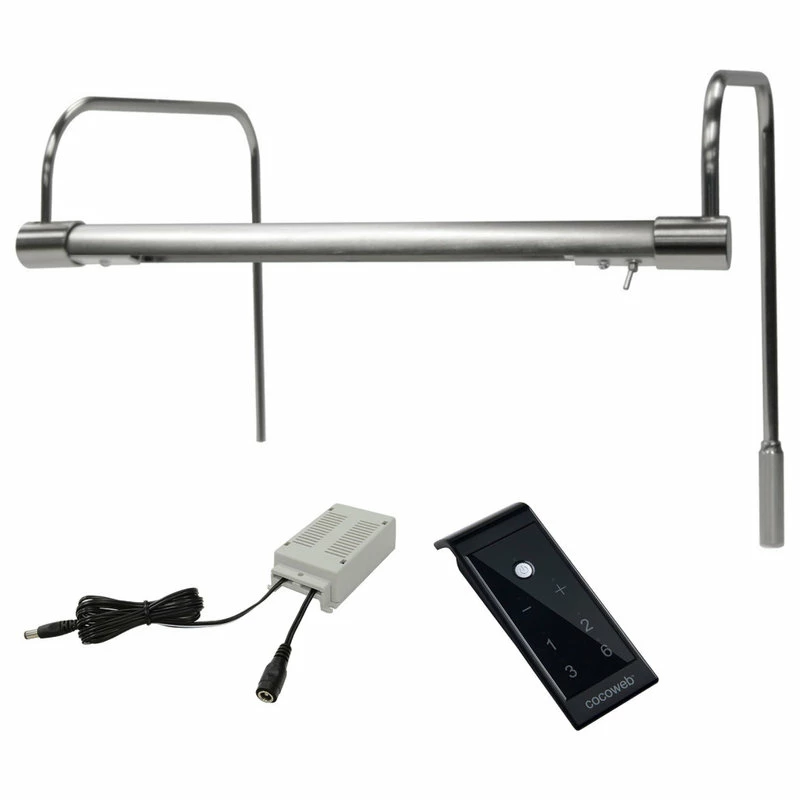 Wholesale 𧨠Cocoweb Inc. 12" Tru-Slim Gallery Light, Satin Nickel With Plug-in And Remote π