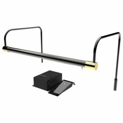 Discount 👍 Cocoweb Inc. 16" Tru-Slim Gallery Light, Black/Brass With Hard Wire Kit And Remote 💯
