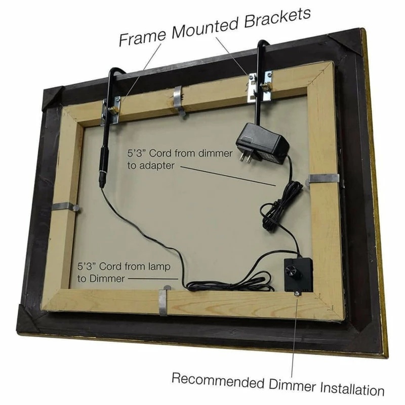 Outlet π Cocoweb Inc. 21" Slim Line Art Light, Black With Plug-In Installation β - Image 5
