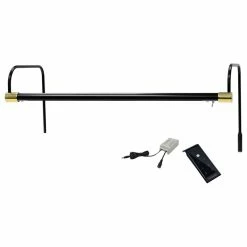 Best Sale π Cocoweb Inc. 21" Tru-Slim Gallery Light, Black/Brass With Plug-in And Remote βοΈ