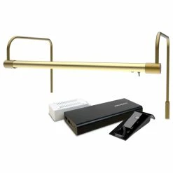 Hot Sale π― Cocoweb Inc. 16" Slim Line Frame Light, Antique Brass With Rechargeable Battery π