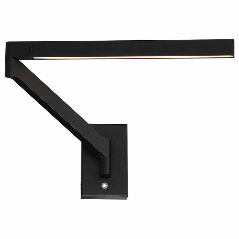 Best deal 𧨠Modern Forms Beam 22" LED Swing Arm 3000K, Black π₯