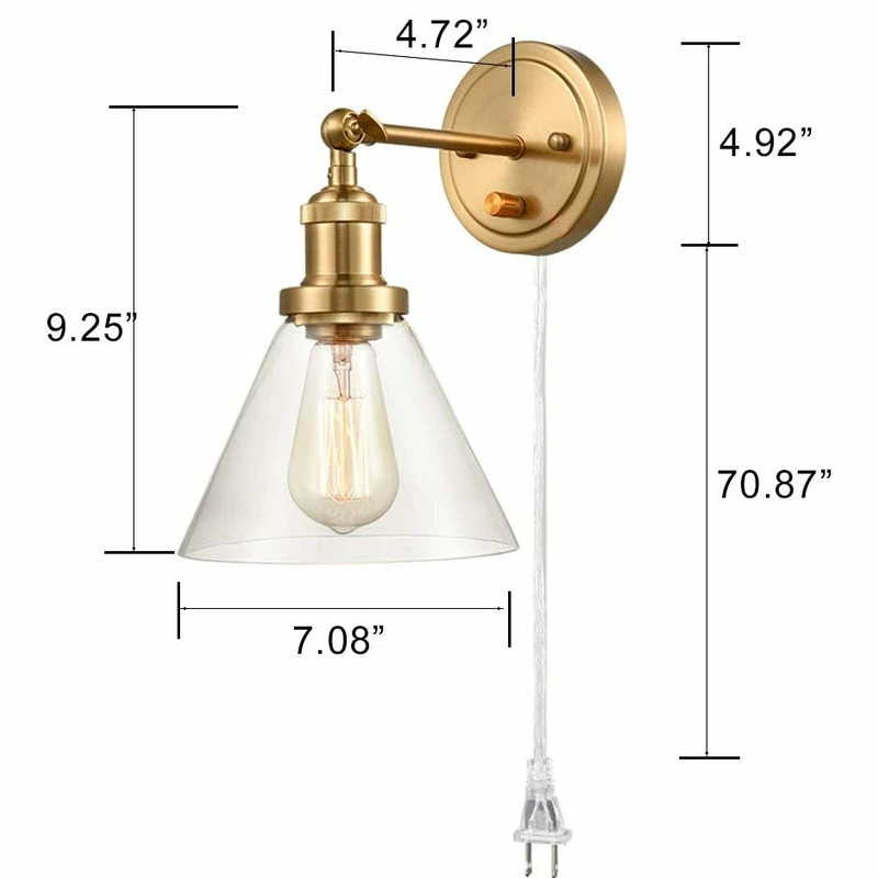 Promo β Mooseled Modena Bronze, Plug-In Swing Arm 2-Pack Fixture, Natural Brass π₯ - Image 2