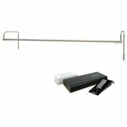 Coupon 👏 Cocoweb Inc. 43" Tru-Slim Gallery Light, Satin Nickel With Rechargeable Battery 🤩