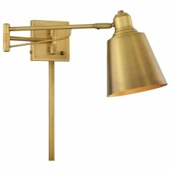 Cheap 🛒 Savoy House Meridian 1 Light Wall Sconce M90047NB, Natural Brass 🎁