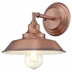 Deals π Westinghouse 6343500 Iron Hill 8" Tall Wall Sconce - Washed Copper π₯