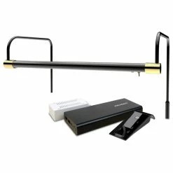 New π₯ Cocoweb Inc. 16" Slim Line Frame Light, Black/Brass With Rechargeable Battery π₯°