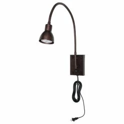 Best deal π Benjara Metal Round Wall Reading Lamp With Plug In Switch, Bronze π