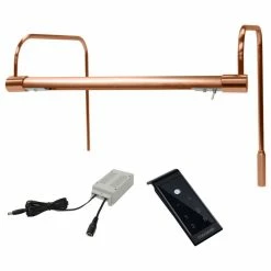 Brand new π Cocoweb Inc. 12" Tru-Slim Picture Light, Rose Gold With Plug-in And Remote β¨