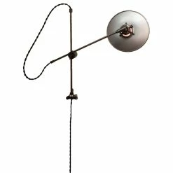 Brand new π R S W / Studio - Custom Lighting Design By Retro Steam Works Gunmetal Brass And Steel Industrial Scissor Wall Lamp - Pharmacy Lamp βοΈ