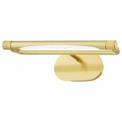 Outlet 🛒 Hudson Valley Lighting Berkshire 1-Light LED Picture Light, Aged Brass Finish ✔️