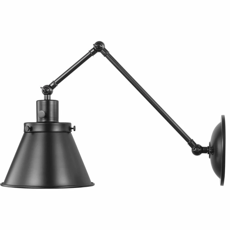 Outlet π Progress Lighting Hinton 1 Light Swing Arm Or Wall Lamp, Black βοΈ - Image 3