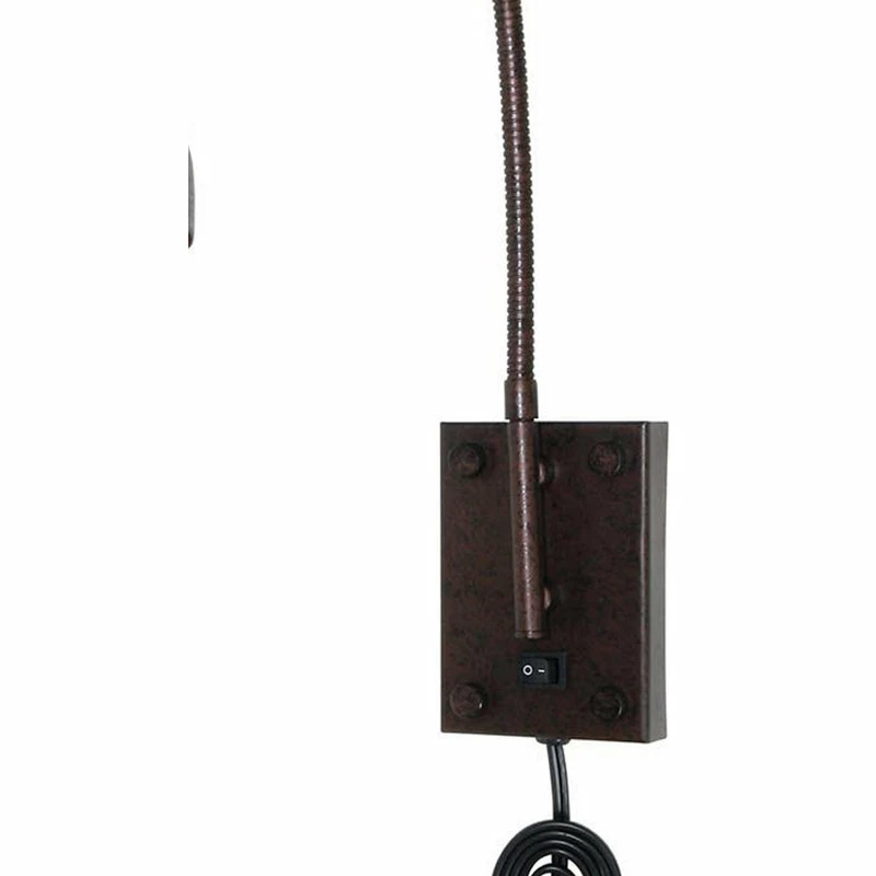 Best deal π Benjara Metal Round Wall Reading Lamp With Plug In Switch, Bronze π - Image 3