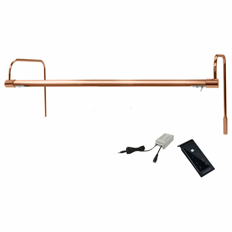 Promo π Cocoweb Inc. 21" Tru-Slim Gallery Light, Rose Gold With Plug-in And Remote π