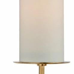 New 👍 Signature Collection Larabee Single Sconce In Soft Brass With Cream Linen Shade 🔔