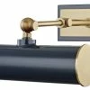 Best Sale 🎁 World Of Flash Wall Sconce 1-Light Bulb With Aged Brass/Navy, Steel, E26, 8", 25W 🎉