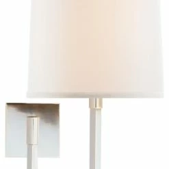 Cheapest 😍 Signature Collection Aspect Large Articulating Sconce In Soft Silver With Ivory Linen Shade 😀