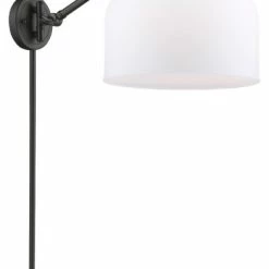 New 🛒 Innovations Lighting X-Large Bell 1-Light Swing Arm, Oil Rubbed Bronze, Matte White 🎁