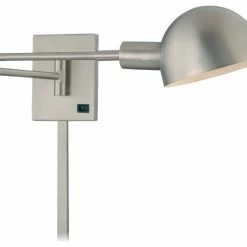 Deals 🤩 Minka Aire George Kovacs P600-3 1 Light Swing Arm Wall Sconce, Matte Brushed Nickel, Matte 🔔