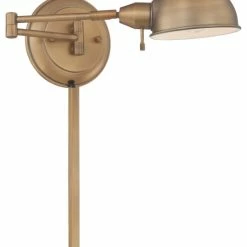 Best Pirce 🧨 Lite Source Inc. Rizzo 1 Light Wall Sconce, Antique Brass 🎉