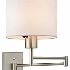 Best Pirce 🔥 World Of Lamp Wall Sconce 1-Light With Brushed Nickel Finish 7" ✨