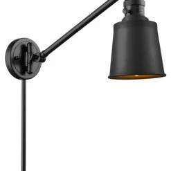 Wholesale 💯 Innovations Lighting 1-Light 8" Swing Arm Matte Black - Bulb Included ❤️