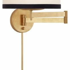 New 🧨 Visual Comfort & Co. Kate Spade New York Walker 1 Light Swing Arm Or Wall Lamp In Gild 👍