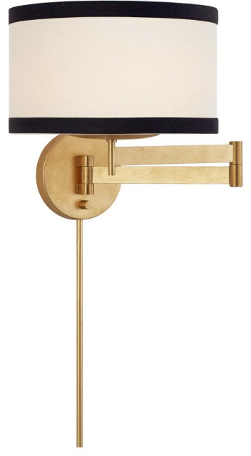 New 𧨠Visual Comfort & Co. Kate Spade New York Walker 1 Light Swing Arm Or Wall Lamp In Gild π