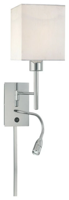 Top 10 π― Minka Aire George's Reading Room 1 Light Swing Arm Or Wall Lamp, Chrome π€©