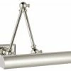 Outlet 👍 Visual Comfort Cabinet Maker Double Library Light, 1-Light, Polished Nickel, 12"W 🎁