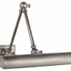 Coupon 🛒 Visual Comfort Cabinet Maker Double Library Light, 1-Light, Antique Nickel, 12"W 🌟