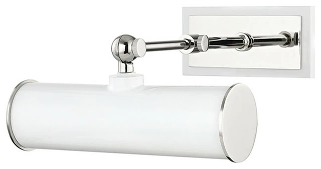 New π Mitzi By Hudson Valley Holly 1-Light Picture Light With Plug, Polished Nickel/White π§¨