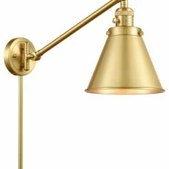 Deals ⭐ Innovations Lighting Appalachian Swing Arm With Switch, Satin Gold, Satin Gold 🔔
