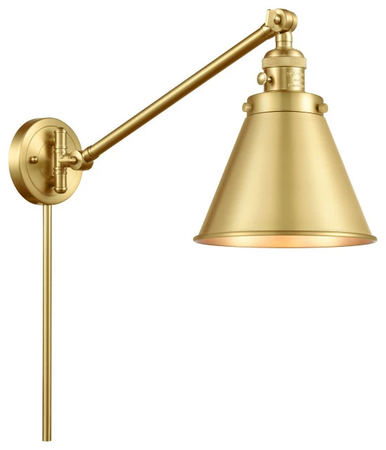 Deals β Innovations Lighting Appalachian Swing Arm With Switch, Satin Gold, Satin Gold π