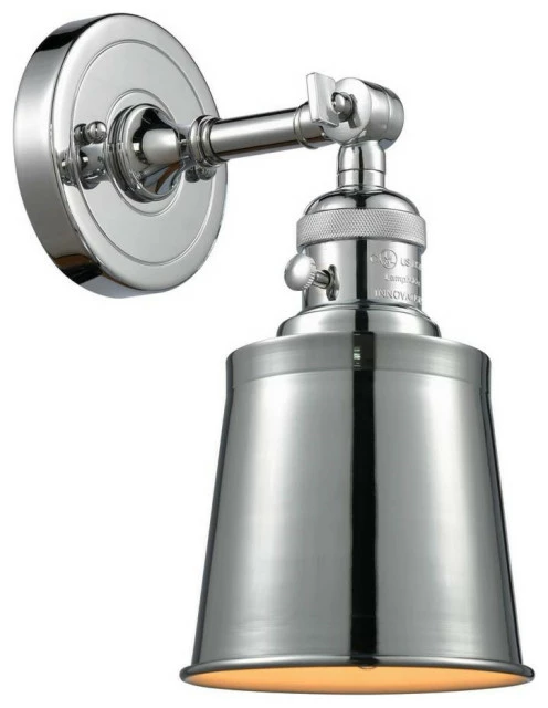 Budget β¨ Innovations Lighting 1-Light 5" Sconce Polished Chrome - Bulb Included β