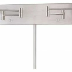 Best reviews of 🌟 Minka Aire George Kovacs Reading Room 2-Light LED Swing Arm Wall Lamp, Brushed Nickel 🛒