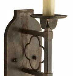 Deals 👍 Visual Comfort Margarite Wall Sconce, 1-Light, Aged Iron, 21"H (SK 2105AI 28RWC) 🔔