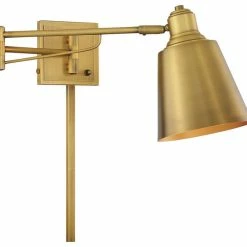 Top 10 ⭐ Beautiful Things Lighting One Light Swing Arm Wall Sconce In Natural Brass Finish BTL987929 🧨