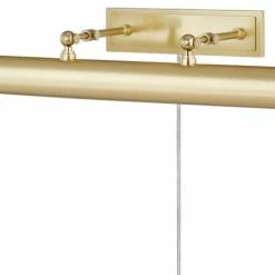 Outlet 👍 Hudson Valley Lighting Holly 3-Light Picture-Light With Plug Aged Brass 🌟