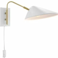 Best deal 🥰 Modway Journey Swing Arm Wall Sconce, White Finish EEI-5296-WHI 😀